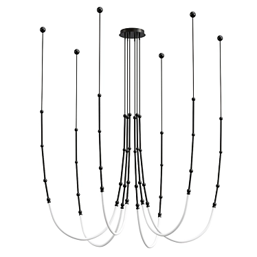 Elegant Chandelier Leda Model 3D model image 1 