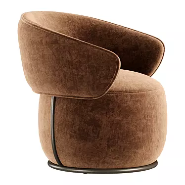  Stylish Picolo Fabric Armchair 3D model image 1 