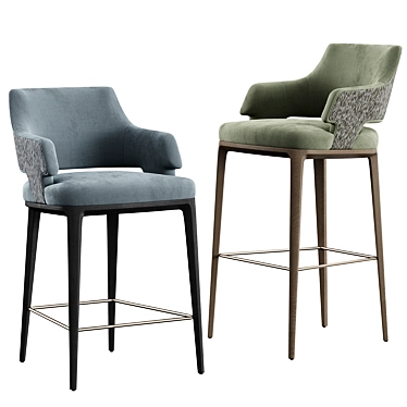 Konyshev Bar Stool Set 3D model image 1 