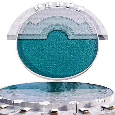  Pool No93: Resort Caustics Visuals 3D model image 1 