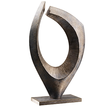 Bronze Symmetry Sculpture for Modern Interiors 3D model image 1 