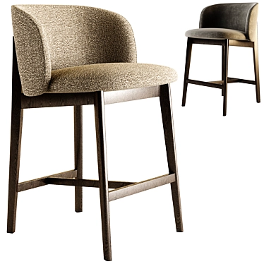 Modern Calligaris Abrey Stool - Chic Design 3D model image 1 