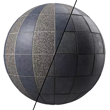 Concrete Gravel Tile Materials Pack 3D model image 1 