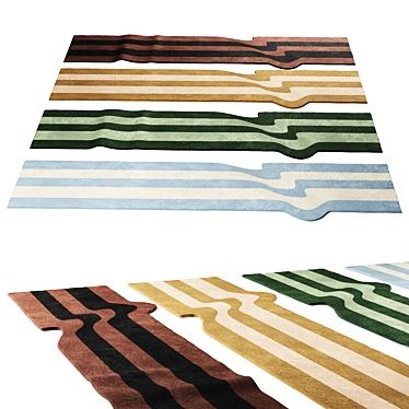 Salerno Wool Runner Set Textured Aesthetic 3D model image 1 