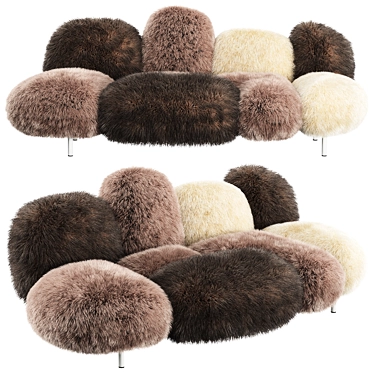 Elegant Italian Edra CIPRIA Sofa 3D model image 1 