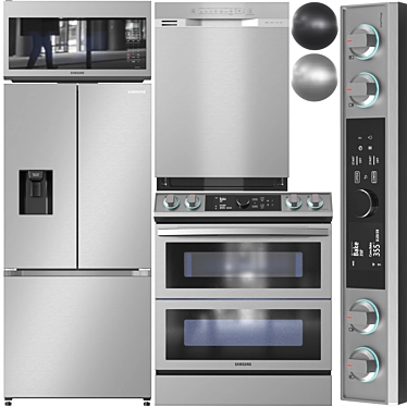 Samsung Smart Appliance Collection 3D model image 1 