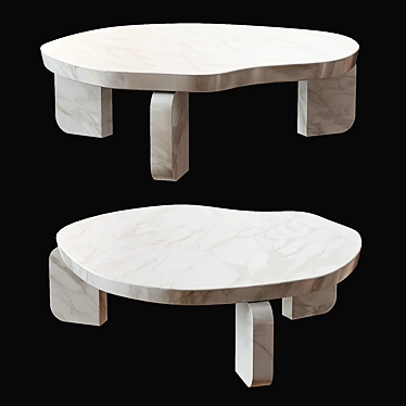 Handcrafted Organic Modern Dornes Table 3D model image 1 