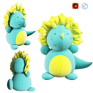 Soft Plush Toy 3D model image 1 