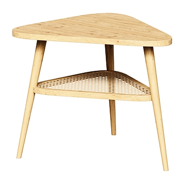 Translation: Nightstand table made of oak and rattan with double tabletop, Buisseau

Oak Rattan Nightstand Table 3D model image 1 