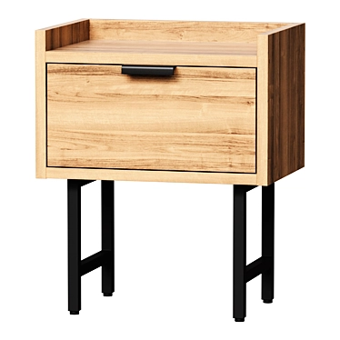 Volga Bedside Table 3D model image 1 