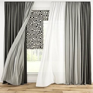  3D Curtain Model Archive 3D model image 1 