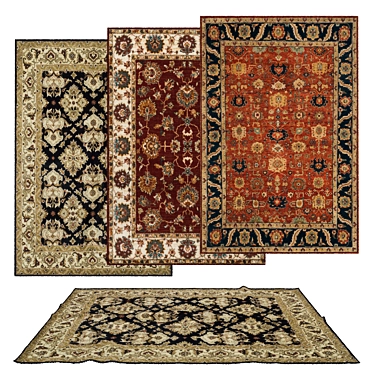 Variety Rug Set with Displacement Mats 3D model image 1 