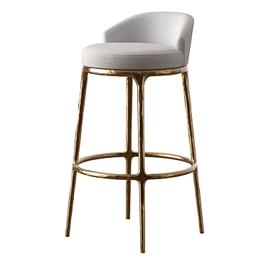 RH THADDEUS FABRIC SWIVEL BARSTOOL