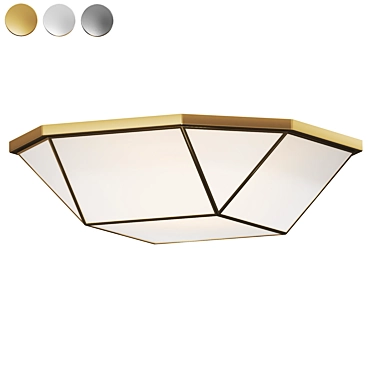 Sleek Elegance Morrison Ceiling Light 3D model image 1 