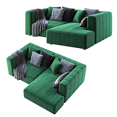 Title: Triple Corner Seating Solution 3D model image 1 