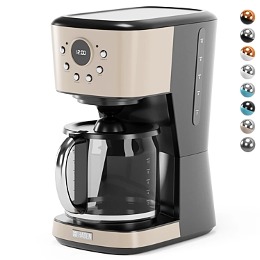 Modern 12-Cup Programmable Coffee Maker 3D model image 1 