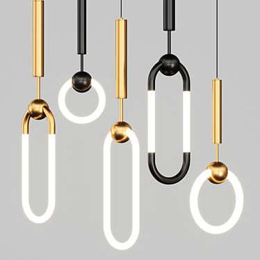 Finnur LED Pendant Lamps 3D model image 1 