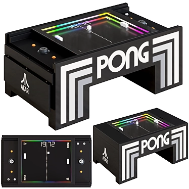 Atari PONG Retro Gaming Table 3D model image 1 