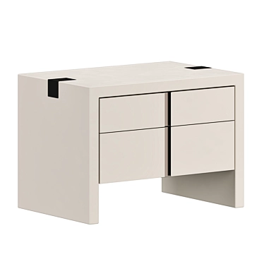  Sleek Oslo Nightstand: Modern Elegance 3D model image 1 