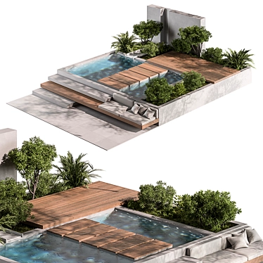 Outdoor Oasis Furniture Set 3D model image 1 