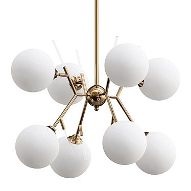 Sleek George Kovacs Chandelier 3D model image 1 