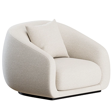 Wendelbo Montholon Armchair Set 3D model image 1 