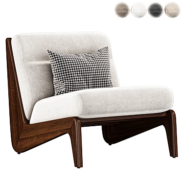 Fletcher Outdoor Armless Chair SohoHome 3D model image 1 