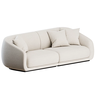 Modern Chic Wendelbo 2 Seater 3D model image 1 