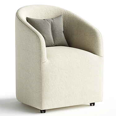 Baldwin Upholstered Barrel Back Swivel Dining Chair