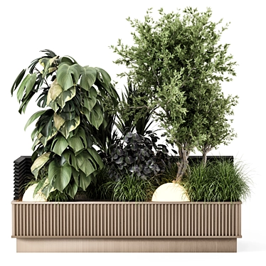 Landscaping Bush and Tree Set 3D model image 1 