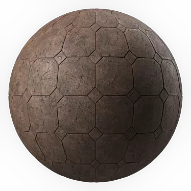 Gravel Infused Concrete Tile 3D model image 1 