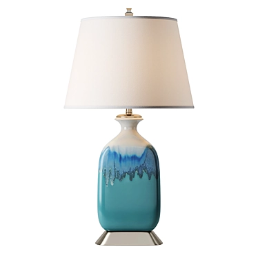 Coastal Ceramic Table Lamp 3D model image 1 