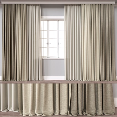 Window Curtain 757 Render Files 3D model image 1 