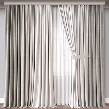 Versatile Curtain 3D Model 3D model image 1 