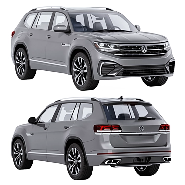  Volkswagen Atlas 2023 3D model 3D model image 1 