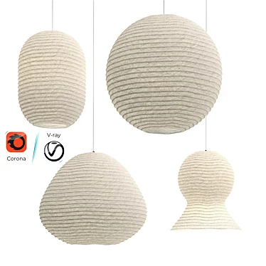 Paper Lantern Pendant Lamp: 2013 Collection 3D model image 1 