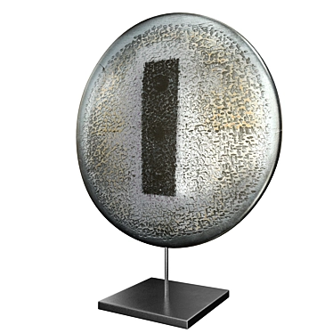 Silver Sculpture Art Piece 3D model image 1 