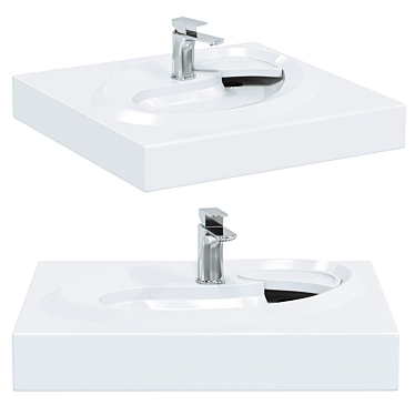 Modern Madera Ameli Sink 60x60 3D model image 1 