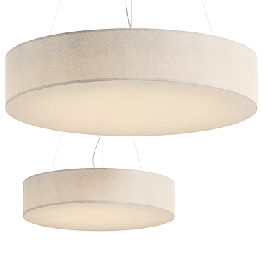 Bol Fabric Pendant Light Leds C4 3D model image 1 