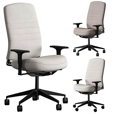  Ergonomic Office Chair Set 3D model image 1 