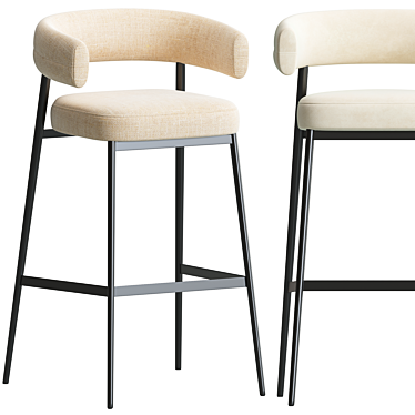 Elegant Nena Bar Chair, 2014 3D model image 1 