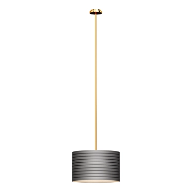 Banded Pendant Wall Light 3D model image 1 