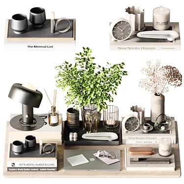 Elegant Decorative Set H71 3D model image 1 