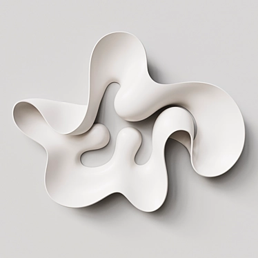 Ethereal Abstract Sculpture by Eva Hild 3D model image 1 