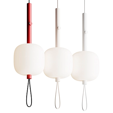 Sleek Pendant Lighting Fixture 3D model image 1 