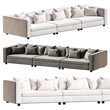 Malin Modular Sofa Set 3D model image 1 