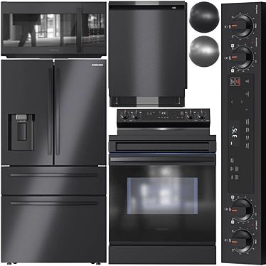 Samsung 4k Appliance Collection: Vray+Corona 3D model image 1 