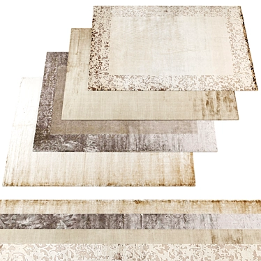 Vintage Rug Collection Bundle 3D model image 1 