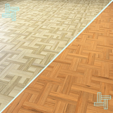 Versatile Modular Wood Floor Model 3D model image 1 