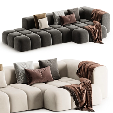 Chic SHAMARA Sofa Design 3D model image 1 